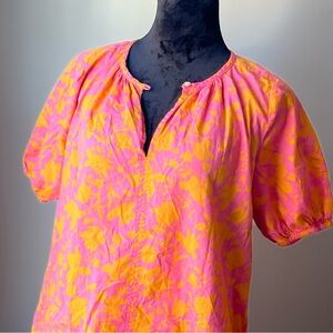 Floral Pink and Yellow Dress